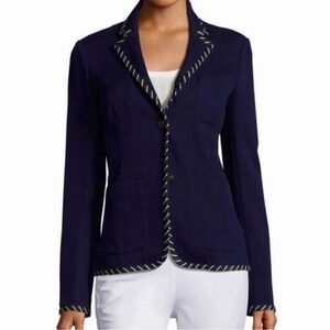 rag & bone Regrave Whipstitch Three-Button Blazer